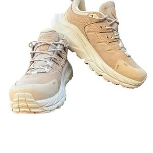 Hoka One One KAHA 2 LOW GTX Sneakers Unisex Size M9/W10.5 Shifting Sand/Eggnog